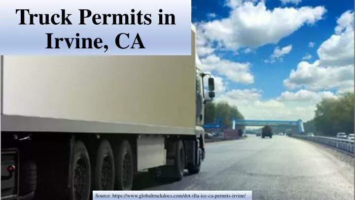 truck permits in irvine ca