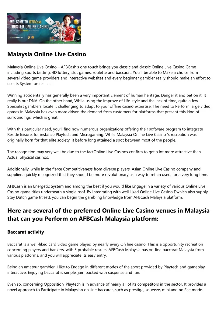 malaysia online live casino