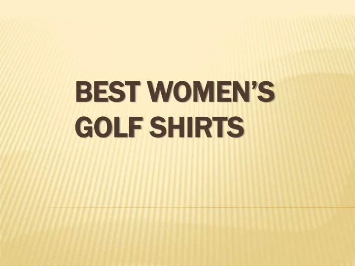 best women s golf shirts