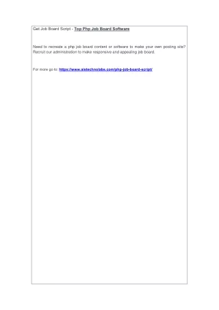 get job board script top php job board software