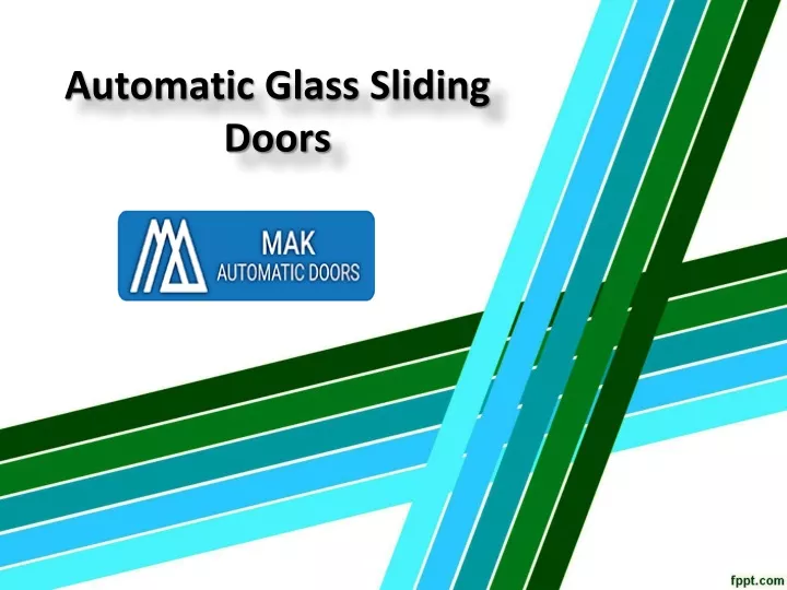 automatic glass sliding doors