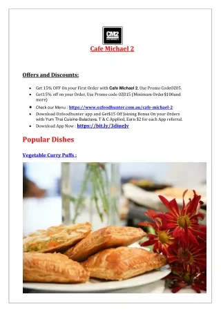 Cafe Michael 2 Rundle Street Adelaide, SA - 15% Off