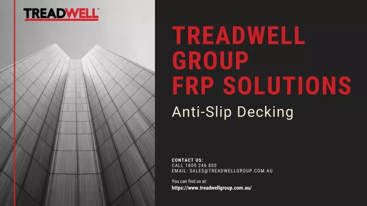 treadwell group frp solutions anti slip decking