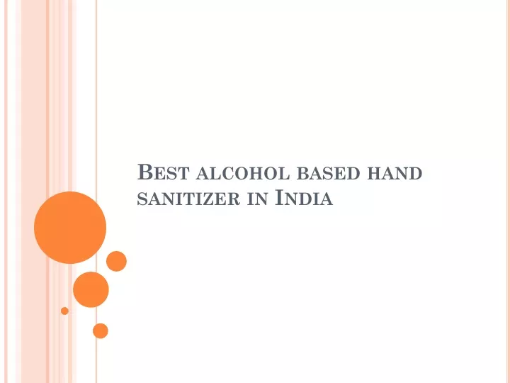 best alcohol based hand sanitizer in india