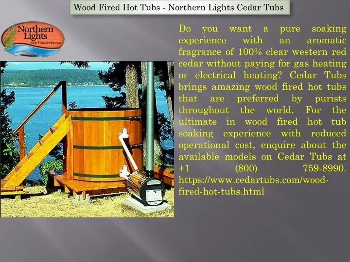 wood fired hot tubs northern lights cedar tubs