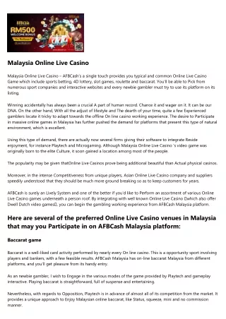 Trusted Casino Malaysia