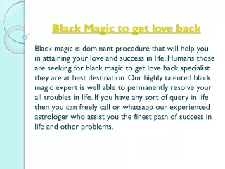 Black Magic Spell Caster |  91-8557014282
