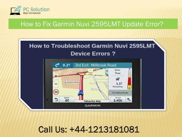 how to fix garmin nuvi 2595lmt update error