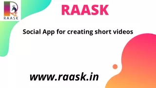 Raask tiktok like Indian app