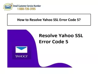 how to resolve yahoo ssl error code 5