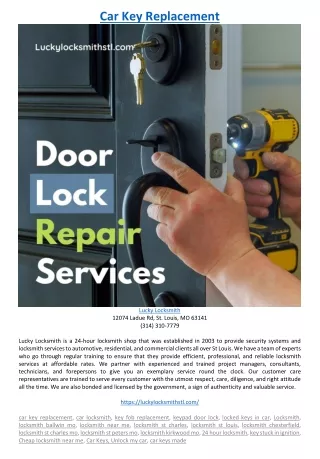 car key replacement