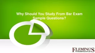 why should you study from bar exam sample questions
