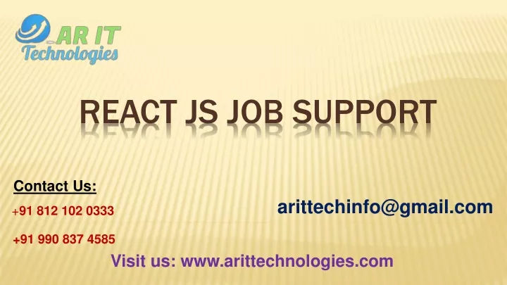 react js job support