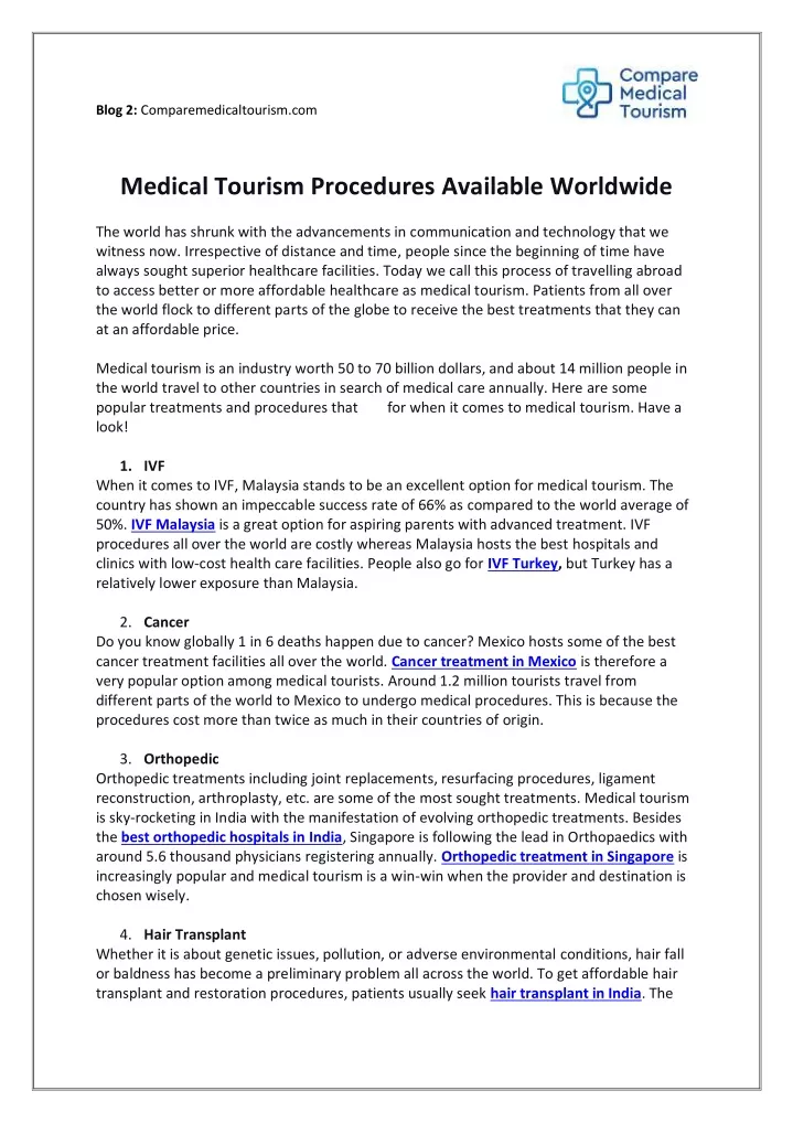 blog 2 comparemedicaltourism com