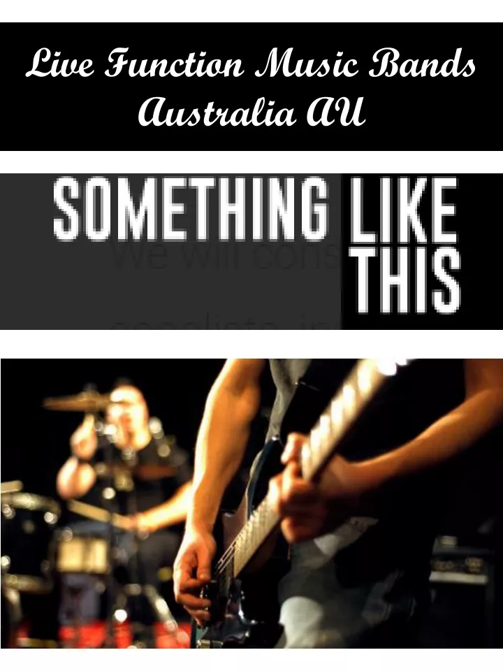 live function music bands australia au