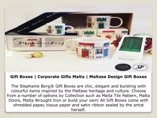 gift boxes corporate gifts malta maltese design