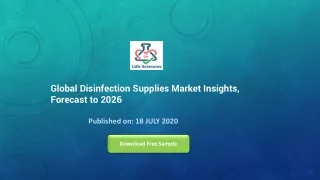 Global Disinfection Supplies Market Insights, Forecast to 2026