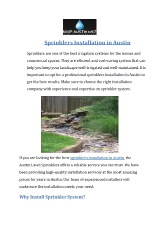 Sprinklers installation Austin_austinlawnsprinklers