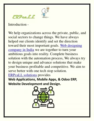 Website Development Company in India- ERPcall