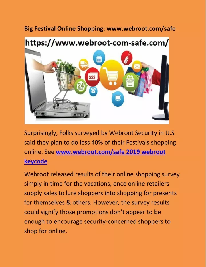 big festival online shopping www webroot com safe