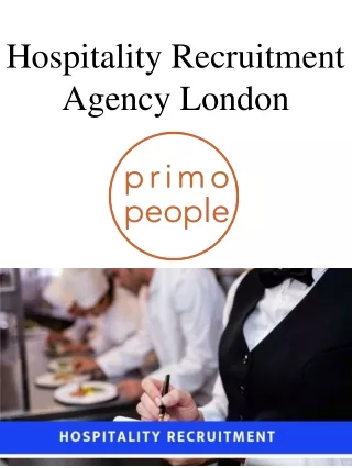 Hospitality Recruitment Agency London