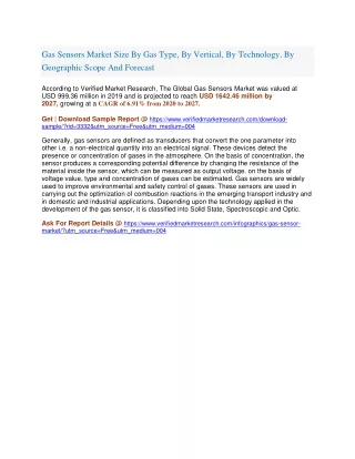 gas sensors market size by gas type by vertical