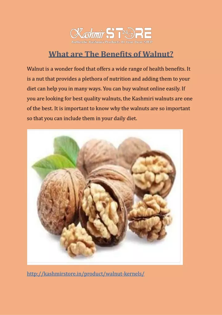 what are the benefits of walnut walnut