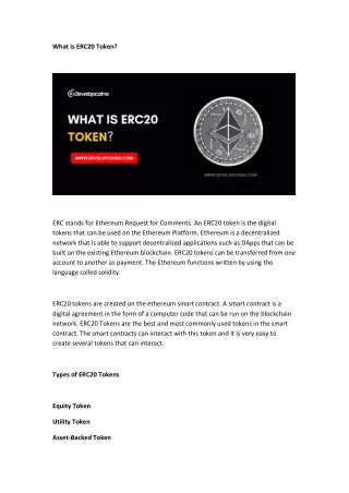 what is erc20 token