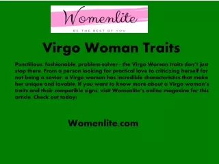 Womenlite.com - Virgo Woman Traits