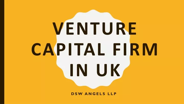 venture capital firm in uk