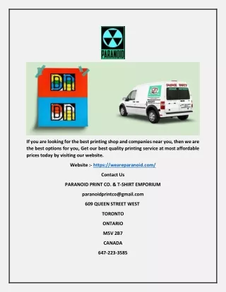 if you are looking for the best printing shop