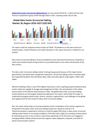 global data center structured cabling market size