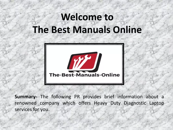 welcome to the best manuals online