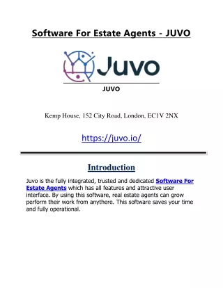 Software For Estate Agents - JUVO