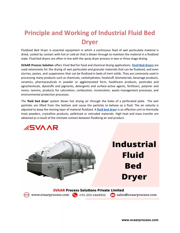 principle and working of industrial fluid