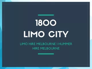 Limo Hire Melbourne