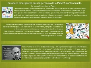 la gerencia de la PYMES en Venezuela.