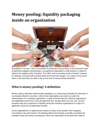 Moneypooling:liquiditypackaginginsideanorganization