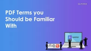 pdf terms you should be familiar with