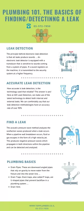 plumbing 101 the basics of finding detectinng