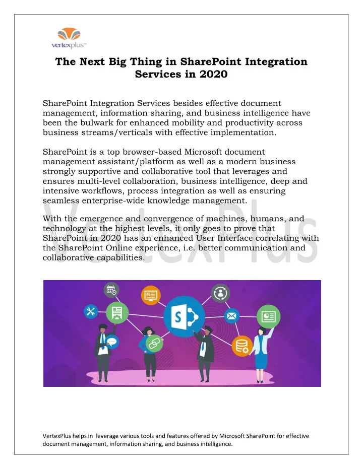 the next big thing in sharepoint integration