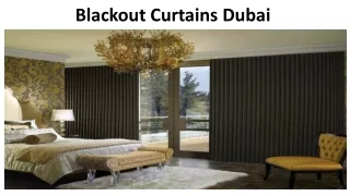 blackout curtains dubai