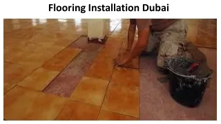 flooring installation dubai