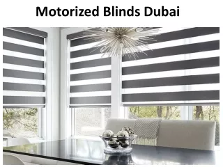 motorized blinds dubai