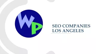 SEO Companies Los Angeles