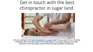 Get a consultation from the experts on chiropractic spinal adjustment