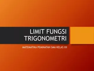 limit fungsi trigonometri