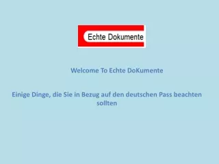 Einige Dinge, die Sie in Bezug auf den deutschen Pass beachten sollten