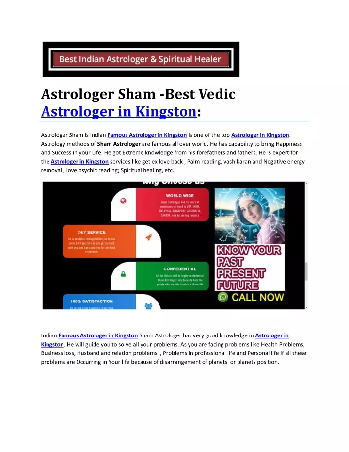 astrologer sham best vedic astrologer in kingston