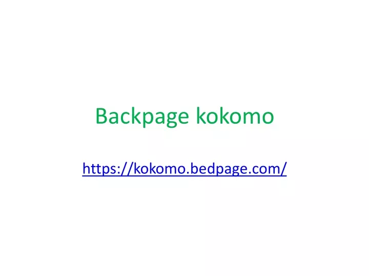 backpage kokomo